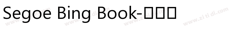 Segoe Bing Book字体转换